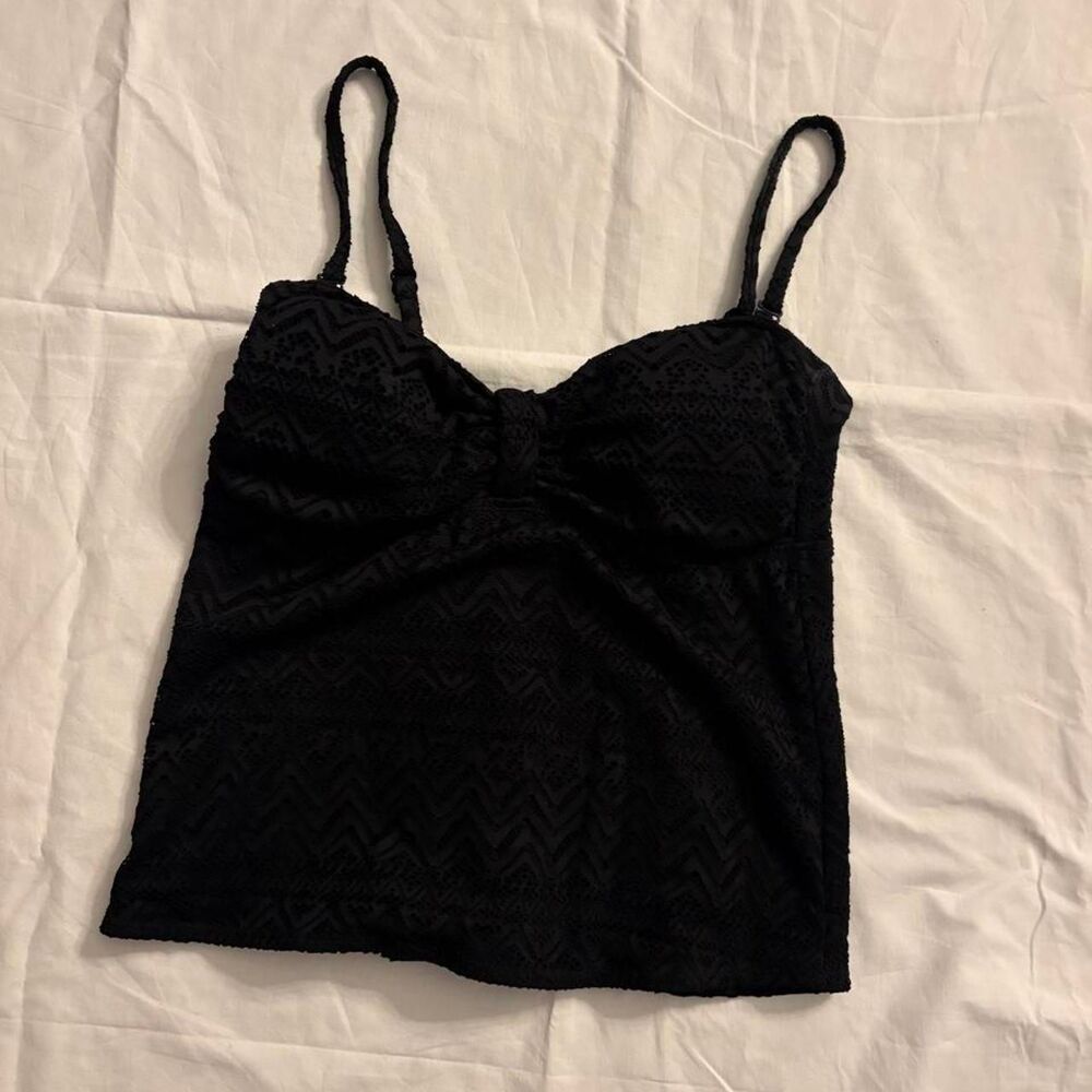 Women's Black Bikini-and-tankini-tops